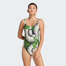 Adidas Sportswear JF6034 adidas x FARM 3-Stripes Swimsuit