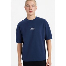 DeFacto Nefes Alabilir Pamuklu Nefes Alabilen Loose Fit Baskılı Tişört F8147AX26SP