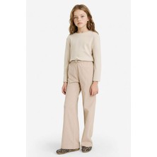 DeFacto %100 Pamuk Wide Leg Pantolon Kız Çocuk G0338A826SP