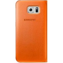 Storemax Galaxy S6 Orjinal S-View Cover (Deri Görünümlü) - EF-CG920PW