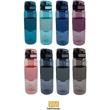 Storemax 530ML Silikon Gövdeli Detoks Aparatlı Tritan Su Matarası