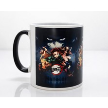 İlkyaz Fashion Porselen Renk Değiştiren Demon Slayer Kupa Bardak - Model 2  (Ilkyz)