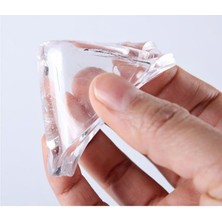 Storemax 4 Adet Şeffaf Silikon Zemin Koruyucu, ve Beyaz Eşya Altı Için Halı Kaydırmaz Pedler, Dayanıklı ve Çok Yönlü Kullanım, Mobilya ve Zeminleri Koruma