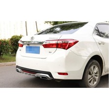 Özgürce 2013-2018 Corolla Amg Uyumlu Gri Kare Egzoz Difüzör