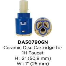 Storemax DA507906N Seramik Disk Kartuş, Fırçalanmış Nikel