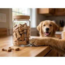 Storemax Bambu Kapaklı Hava Geçirmez Cam Kavanoz, Vakumlu Mutfak Saklama Kabı, Cam Bakliyat, Makarna, Kuruyemiş, Erzak Kavanozu (1 Adet, 1200 Ml)