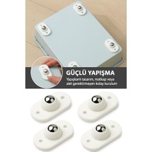 Storemax Bilyeli Eşya Kaydırma Aparatı 4’lü Set – Çelik Bilyeli Mobilya Aparatı, Kendinden Vidalı Zemin Koruyucu Mobilya Kaydırıcı, Masa Dolap Hareket Kolaylaştırıcı Beyaz Mobilya Aksesuarı