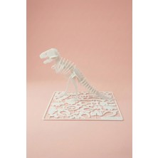 Modelerman Design T-Rex Iskelet Kiti - 3D Puzzle Seti