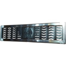 Özgürce Paslanmaz Beyaz Reflektörlü Plaka Altlığı 2'li Takım (5 Adet) Hırdavat