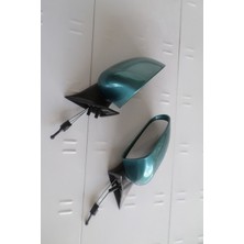 Özgürce Turkuaz Boyalı Sağ ve Sol Dış Dikiz Aynası Tofaş Slx Doğan Kartal Şahin