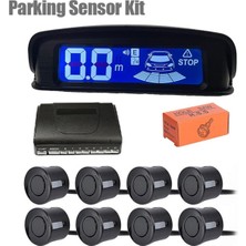 Özgürce Türkçe Konuşan Ön Arka Park Sensörü 8 Lensli Siyah Kamera