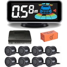 Özgürce 8'li Lensli Park Sensörü, Türkçe Konuşan, Siyah Renkli, Kolay Kullanım