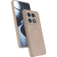 Storozde Newface Xiaomi Mi 14T Pro Regal Magsafe Standlı Kapak - Çöl Titanyum