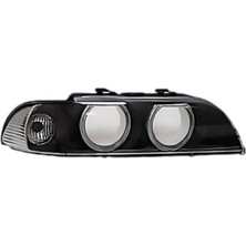 Özgürce Siyah Far Camı, Beyaz Sinyalli, Bmw E39 Uyumlu, Yüksek Kalite