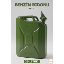 Özgürce 20L Metal Akaryakıt Bidonu, Dayanıklı ve Güvenli Depolama Çözümü