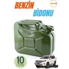 Özgürce Dayanıklı Metal Akaryakıt Bidonu 10 Litre, Güvenle Taşıma ve Depolama