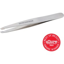TWEEZERMAN Slant Tweezer Classic Stainless Steel - Çelik Cımbız
