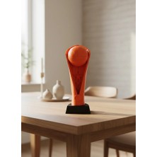 Astraltech Turuncu Kupa 23cm Basketbol Temalı Dekoratif Ödül Biblosu