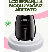 Astraltech 2400W Güçlü Airfryer 6l Yapışmaz Hazne Bulaşık Makinesi Uyumlu