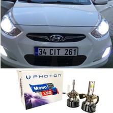 Özgürce Yanıp Sönen H4 Xenon LED Far Ampulü, Beyaz, Uzun ve Kısa Far Için