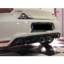 Özgürce Parlak Siyah Difüzör Volkswagen Polo Mk5 R400 Uyumlu 2009-2013