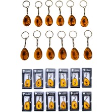 Sarego Akrep Anahtarlık 12 Adet Set 3D Figürlü Renkli Şık Tasarım Çanta Süsü Araba Anahtarı Aksesuarı Hediyelik Parti Doğum Günü Dağıtmalık Eğlenceli Koleksiyonluk Anahtar Süsü Paket