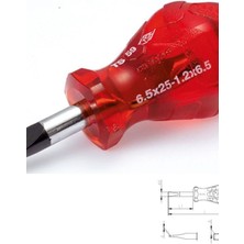 İzeltaş 4110 Kraft Topaç Düz Tornavida 6,5X25