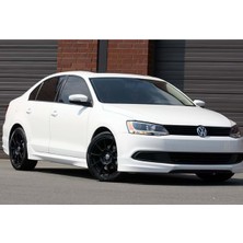 Özgürce Mat Siyah Marşpiyel Seti 2010-2018, Vw Jetta Mk6 R Line Uyumlu