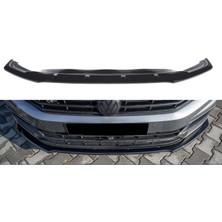 Özgürce Parça Uyumlu Ön Lip, Parlak Siyah, Passat B8 2015+ Maxdesign