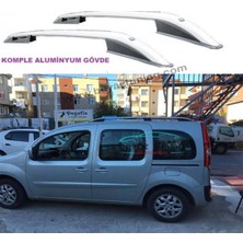 Özgürce Gümüş Renk Renault Kangoo 2 Üst Port Bagaj Tavan Çıtası