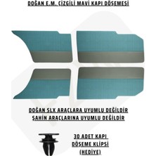 Özgürce M131 Kapı Yüzü Döşemesi Doğan L-Sl Mavi Takım (Klips Hediye)