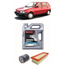 Özgürce Fiat Uno 70 S Sx 1.4 Ie Yağ Bakım Seti: 4l Motor Yağı, Hava ve Polen Filtresi