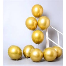 Krom Parlak Metalik Balon 15'li Gold