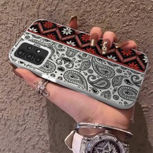 HONTINGA Samsung Galaxy A13 4g ile Uyumlu Kılıfı Silikon Kenar Sert Arka Anti Düşme Telefon Kılıfı Klasik Desenli K1-0700