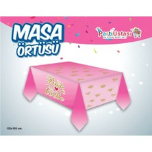 Parti Ustası Bride To Be Baskılı Parti Masa Örtüsü 120X180