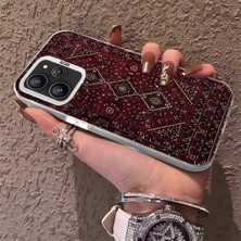 HONTINGA Xiaomi Redmi 12 ile Uyumlu Kılıfı Silikon Kenar Sert Arka Anti Düşme Telefon Kılıfı Vintage Desenli K1-0699