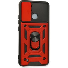 Indispensablely Newface C11 2021 Kılıf Pars Lens Yüzüklü Silikon - Kırmızı