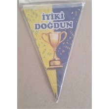 Iyiki Doğdun Banner,sarıkırmızı,sarı Lacivert Desenli,resimli Taraftar Banner,flama