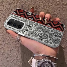 HONTINGA Samsung Galaxy A54 ile Uyumlu Kılıfı Silikon Kenar Sert Arka Anti Düşme Telefon Kılıfı Klasik Desenli K1-0700