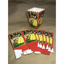 Pamuk Prenses ve Yedi Cüceler Temalı Popcorn / Mısır Kutusu 8'li