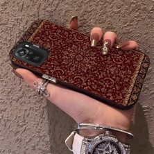 HONTINGA Xiaomi Redmi Note 10 4g ile Uyumlu Kılıfı Silikon Kenar Sert Arka Anti Düşme Telefon Kılıfı Vintage Desenli K1-0699