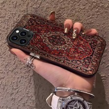 HONTINGA iPhone 14 Pro Max ile Uyumlu Kılıfı Silikon Kenar Sert Arka Anti Düşme Telefon Kılıfı Klasik Desenli K1-0700