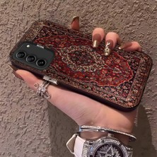 HONTINGA Samsung Galaxy S21 Fe ile Uyumlu Kılıfı Silikon Kenar Sert Arka Anti Düşme Telefon Kılıfı Klasik Desenli K1-0700