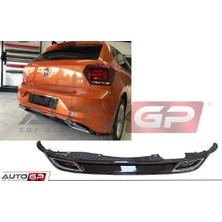 Özgürce Vw Polo Aw1 R-Line 2018+ Arka Tampon Difüzörü Şık Tasarım