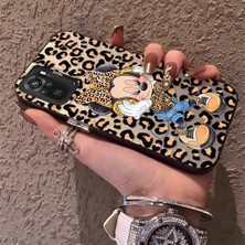 HONTINGA Xiaomi Redmi Note 10S ile Uyumlu Kılıfı Silikon Kenar Sert Arka Anti Düşme Telefon Kılıfı Mickey Minnie Desenli K1-0697