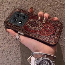 HONTINGA Xiaomi Redmi Note 14 Pro ile Uyumlu Kılıfı Silikon Kenar Sert Arka Anti Düşme Telefon Kılıfı Klasik Desenli K1-0700