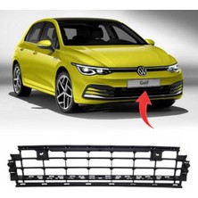 Özgürce Vw Golf 8 Ön Tampon Orta Izgara Siyah 2020 Sonrası 5H0853677F