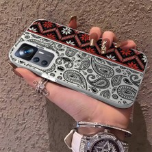 HONTINGA Xiaomi Mi 12T Pro ile Uyumlu Kılıfı Silikon Kenar Sert Arka Anti Düşme Telefon Kılıfı Klasik Desenli K1-0700