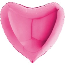 KİKA Kalp Folyo Balon 18" -Pembe-