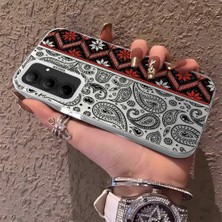 HONTINGA Samsung Galaxy A35 ile Uyumlu Kılıfı Silikon Kenar Sert Arka Anti Düşme Telefon Kılıfı Klasik Desenli K1-0700